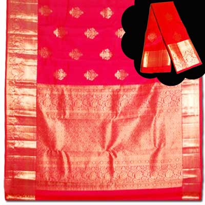 "Kalaneta pink colourKanchi fancy silk saree NSHH-32 (with Blouse) - Click here to View more details about this Product